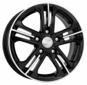 Диск литой КиК Trinity 15x6.0J/5x112 D66.6 ET45 алмаз черный