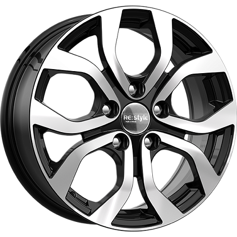 Диск литой КиК KC704 16x6.5J/5x114.3 D60.1 ET45 алмаз черный для LEXUS IS