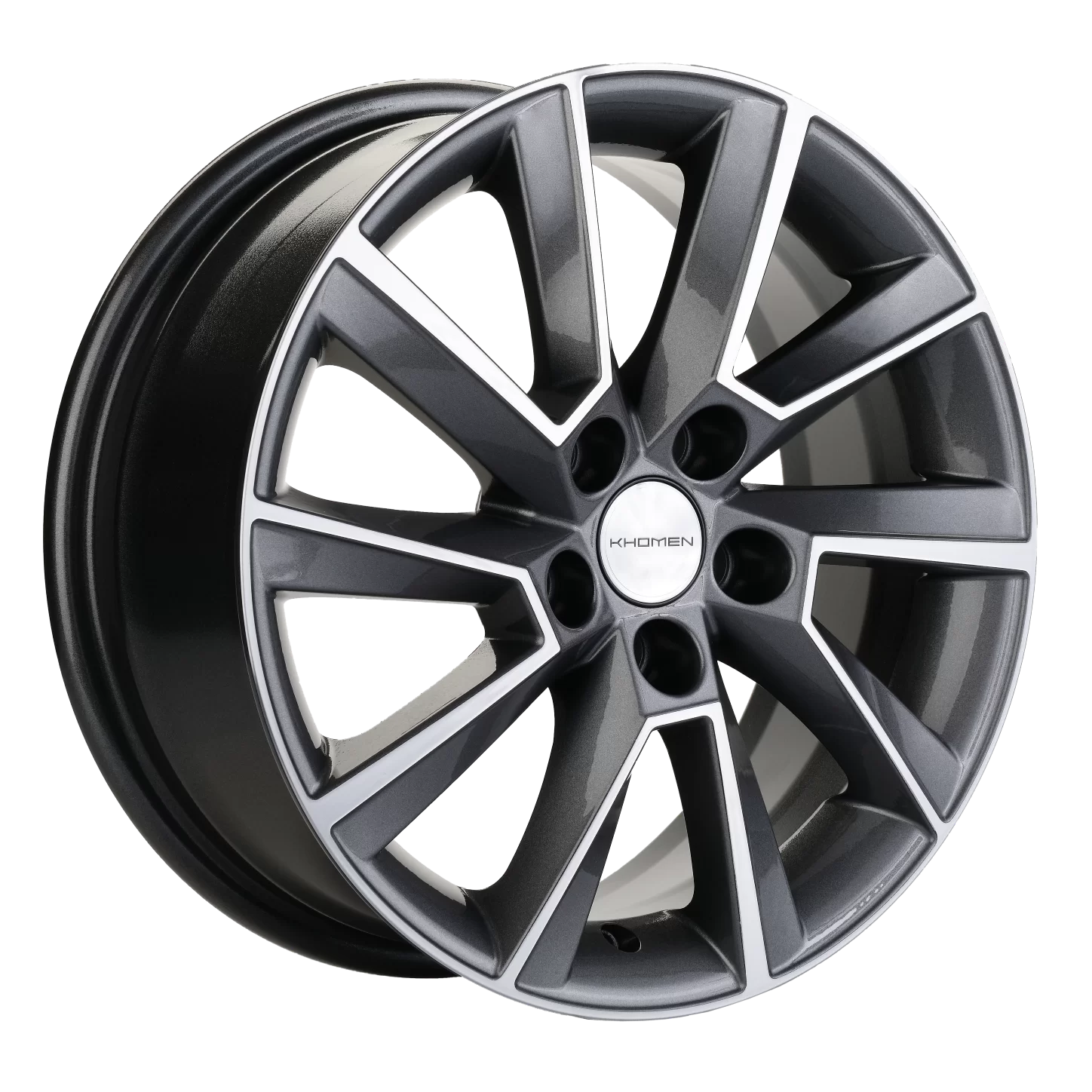 Диск литой Khomen Wheels KHW1507 (Rapid/Fabia) 15x6.0J/5x100 D57.1 ET38 Gray-FP