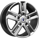 Диск литой КиК Backfire 18x8.0J/5x114.3 D66.1 ET45 дарк платинум