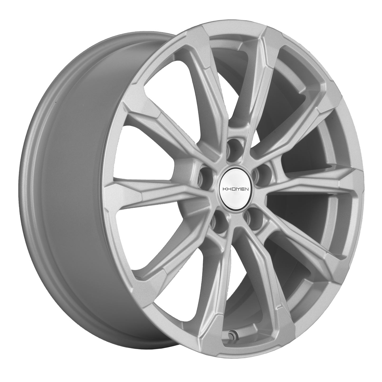 Диск литой Khomen Wheels KHW1808 (K5/Santafe) 18x7.5J/5x114.3 D67.1 ET50 F-Silver для TagAZ