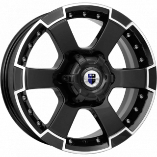 Диск литой КиК M56 16x7.0J/6x139.7 D92.5 ET38 алмаз черный