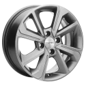 Диск литой Khomen Wheels KHW1501 (Logan) 15x6.0J/4x100 D60.1 ET40 G-Silver