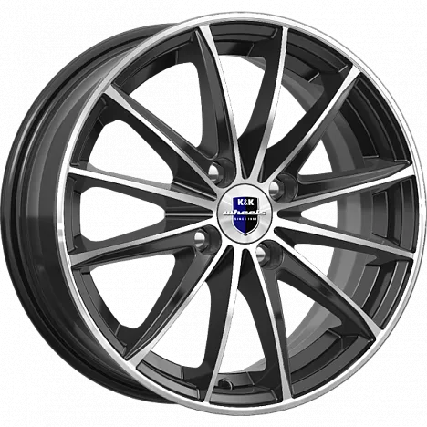 Диск литой КиК Пойнт Бланк 15x6.0J/4x98 D58.5 ET35 Алмаз черный SK для ALFA ROMEO