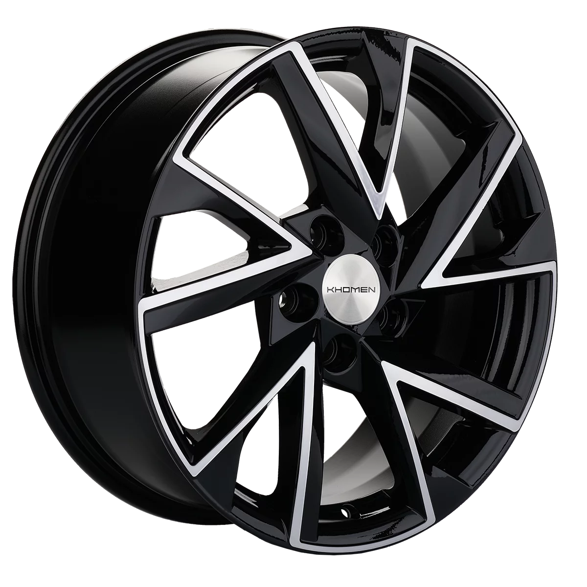 Диск литой Khomen Wheels KHW1714 (CX-5/Seltos) 17x7.0J/5x114.3 D67.1 ET50 Black-FP