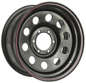 Диск штамп. Off-Road Wheels Black 15x7.0J/5x139.7 D110.1 ET-20 Черный