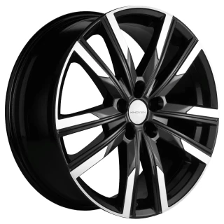 Диск литой Khomen Wheels KHW1905 (Geely Monjaro/Tugella) 19x7.5J/5x108 D63.4 ET46 Black-FP