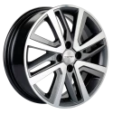 Диск литой Khomen Wheels KHW1609 (Rio I/Solaris I) 16x6.0J/4x100 D54.1 ET48 Gray-FP