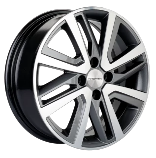 Диск литой Khomen Wheels KHW1609 (Rio I/Solaris I) 16x6.0J/4x100 D54.1 ET48 Gray-FP