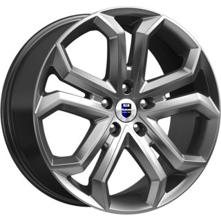 Диск литой КиК Пандора 19x8.5J/5x108 D67.1 ET45 дарк платинум