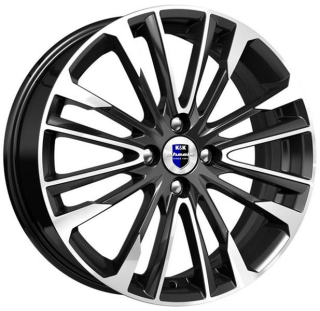Диск литой КиК Сильверстоун (КС770) 17x6.5J/4x100 D67.1 ET45 алмаз чёрный