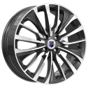 Диск литой КиК Flanker 17x6.5J/4x100 D67.1 ET45 алмаз чёрный