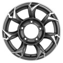 Диск литой Khomen Wheels KHW1505 (Jimny) 15x5.5J/5x139.7 D108.1 ET5 Gray-FP