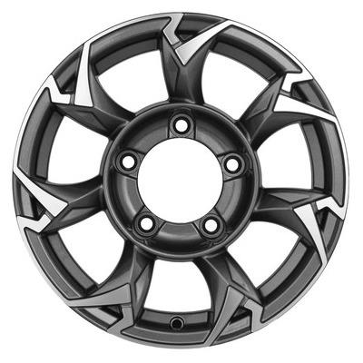 Диск литой Khomen Wheels KHW1505 (Jimny) 15x5.5J/5x139.7 D108.1 ET5 Gray-FP
