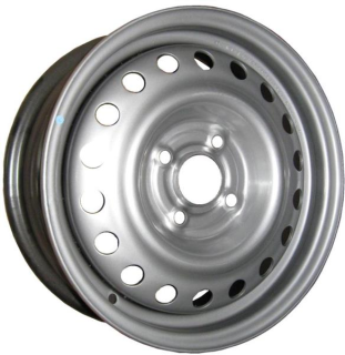 Диск штамп. EuroDisk 42A46R 13x5.0J/4x100 D54.1 ET46 Silver