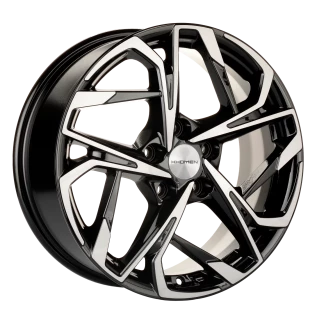 Диск литой Khomen Wheels KHW1716 (Kuga/Focus) 17x7.0J/5x108 D63.35 ET50 Black-FP