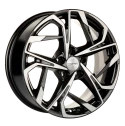 Диск литой Khomen Wheels KHW1716 (SX-5/Seltos) 17x7.0J/5x114.3 D67.1 ET50 Black-FP