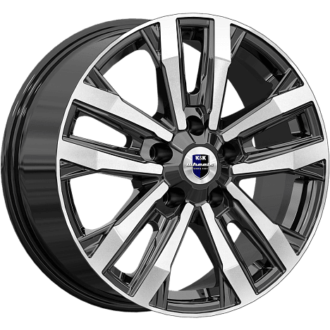Диск литой КиК Мичиган 18x8.0J/5x130 D71.6 ET56 алмаз черный