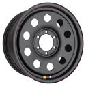 Диск штамп. Off-Road Wheels Toyota/Nissan 18x7.5J/6x139.7 D110 ET25 Черный