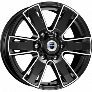 Диск литой КиК Севенна (КС726) 17x7.0J/6x139.7 D100.1 ET33 алмаз черный