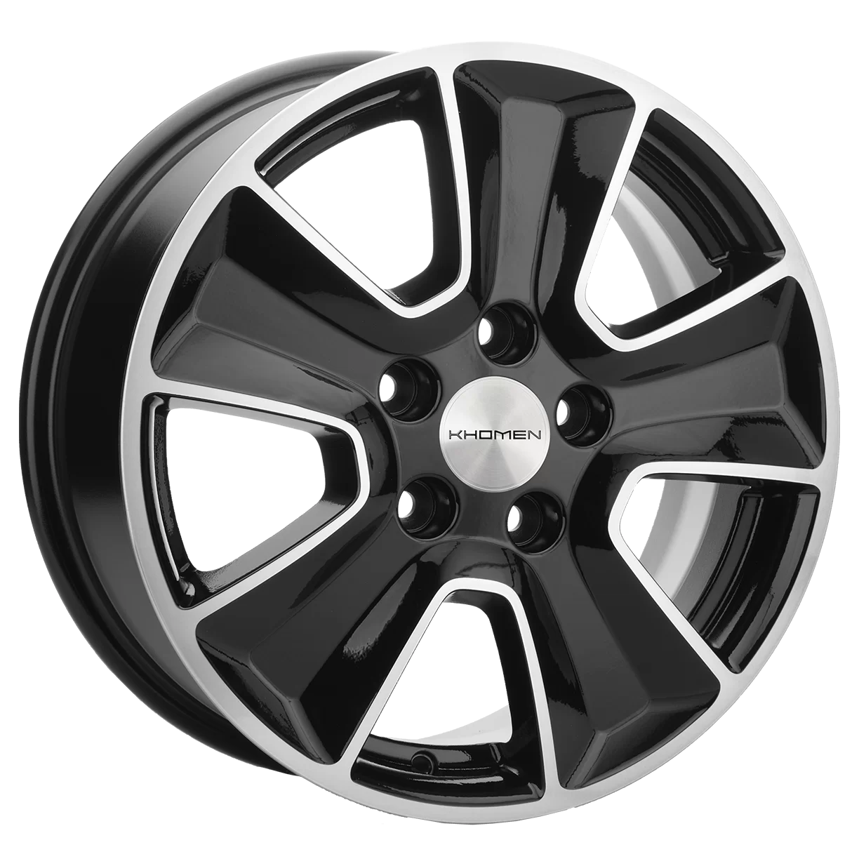 Диск литой Khomen Wheels KHW1601 (16_Duster) 16x6.5J/5x114.3 D66.1 ET50 Black-FP