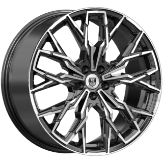 Диск литой КиК Элерон 20x9.0J/5x108 D63.35 ET45 алмаз чёрный