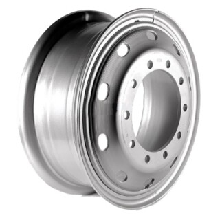 Диск штамп. SRW Камаз-Евро 20x7.5J/10x335 D281 ET165 Silver