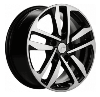 Диск литой Khomen Wheels 1612 16x6.5J/5x114.3 D67.1 ET45 Black-FP