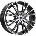 Диск литой КиК Меандр (КС879) 16x6.0J/4x100 D54.1 ET49 Алмаз черный SK