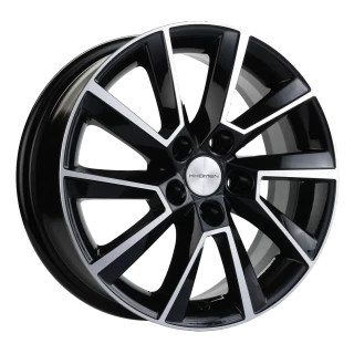 Диск литой Khomen Wheels KHW1507 (Polo) 15x6.0J/5x100 D57.1 ET40 Black-FP