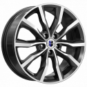 Диск литой КиК Портер 18x7.5J/5x114.3 D66.1 ET45 алмаз черный