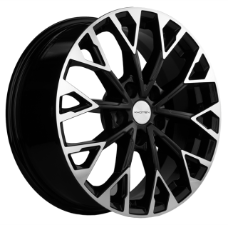 Диск литой Khomen Wheels KHW1718 17x7.0J/5x108 D60.1 ET45 Black-FP