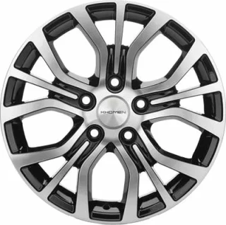 Диск литой Khomen Wheels KHW1608 (Evolute I-Van) 16x6.5J/5x110 D67.1 ET40 Black-FP