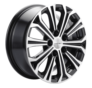 Диск литой Khomen Wheels KHW1610 (Focus) 16x6.5J/5x108 D63.35 ET50 Black-FP