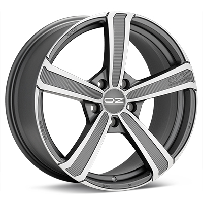 Диск литой OZ Montecarlo HLT 20x9.5J/5x112 D79 ET33 Matt Dark Graphite Diamond Cut