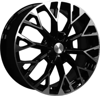 Диск литой Khomen Wheels KHW1718 (Nissan Juke F16 ) 17x7.0J/5x114.3 D66.1 ET35 Black-FP