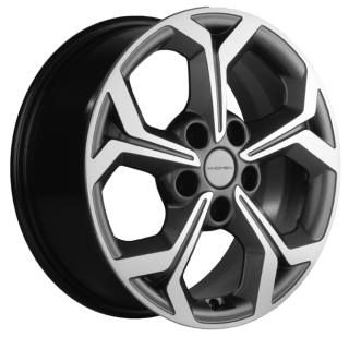 Диск литой Khomen Wheels 1606 16x6.5J/5x114.3 D67.1 ET50 Black-FP