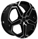 Диск литой Khomen Wheels KHW1909 19x7.5J/5x108 D60.1 ET47 Black-FP