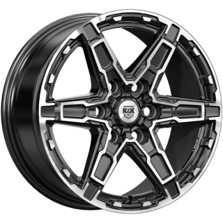 Диск литой КиК Дистрикт 18x8.0J/6x114.3 D66.1 ET25 алмаз чёрный