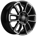 Диск литой Khomen Wheels KHW1406 14x5.5J/4x100 D60.1 ET43 Black-FP