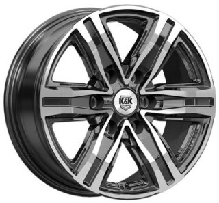 Диск литой КиК R8 (КС1174) 17x7.5J/6x139.7 D92.5 ET45 алмаз черный