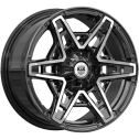 Диск литой КиК Блэкберн 17x8.0J/6x139.7 D100.1 ET36 алмаз чёрный