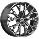 Диск литой КиК Элерон 20x9.0J/5x114.3 D60.1 ET30 алмаз чёрный