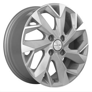 Диск литой Khomen Wheels 1508 15x6.0J/4x100 D56.6 ET45 F-Silver-FP