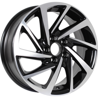 Диск литой KDW KD1530 15x6.0J/5x100 D57.1 ET38 Black_Front_Polished