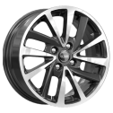 Диск литой КиК KC899 15x6.0J/4x100 D60.1 ET36 алмаз черный