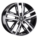 Диск литой Khomen Wheels 1608 16x6.5J/5x114.3 D66.1 ET40 Black-FP