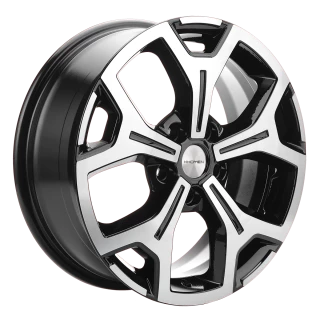 Диск литой Khomen Wheels KHW1710(2) (VW Multivan) 17x6.5J/5x120 D65.1 ET60 Black-FP