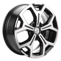 Диск литой Khomen Wheels KHW1710 (Chery tigo 7pro) 17x6.5J/5x108 D60.1 ET33 Black-FP