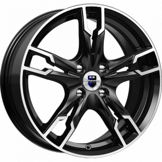 Диск литой КиК Солар 17x7.0J/5x112 D66.6 ET50 алмаз чёрный